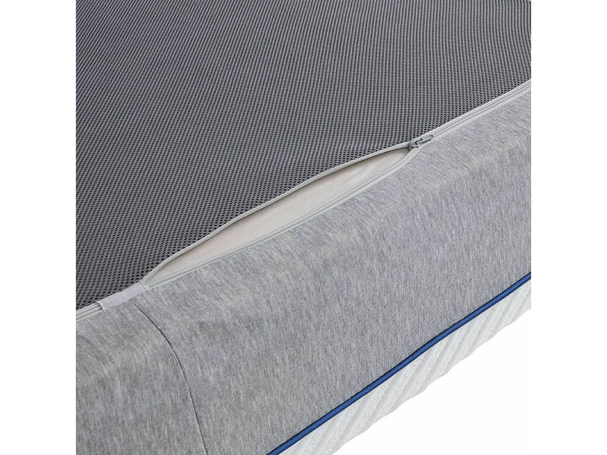 Matelas en ressorts en sachet 160x200 cm ressorts ensachés blanc REVA