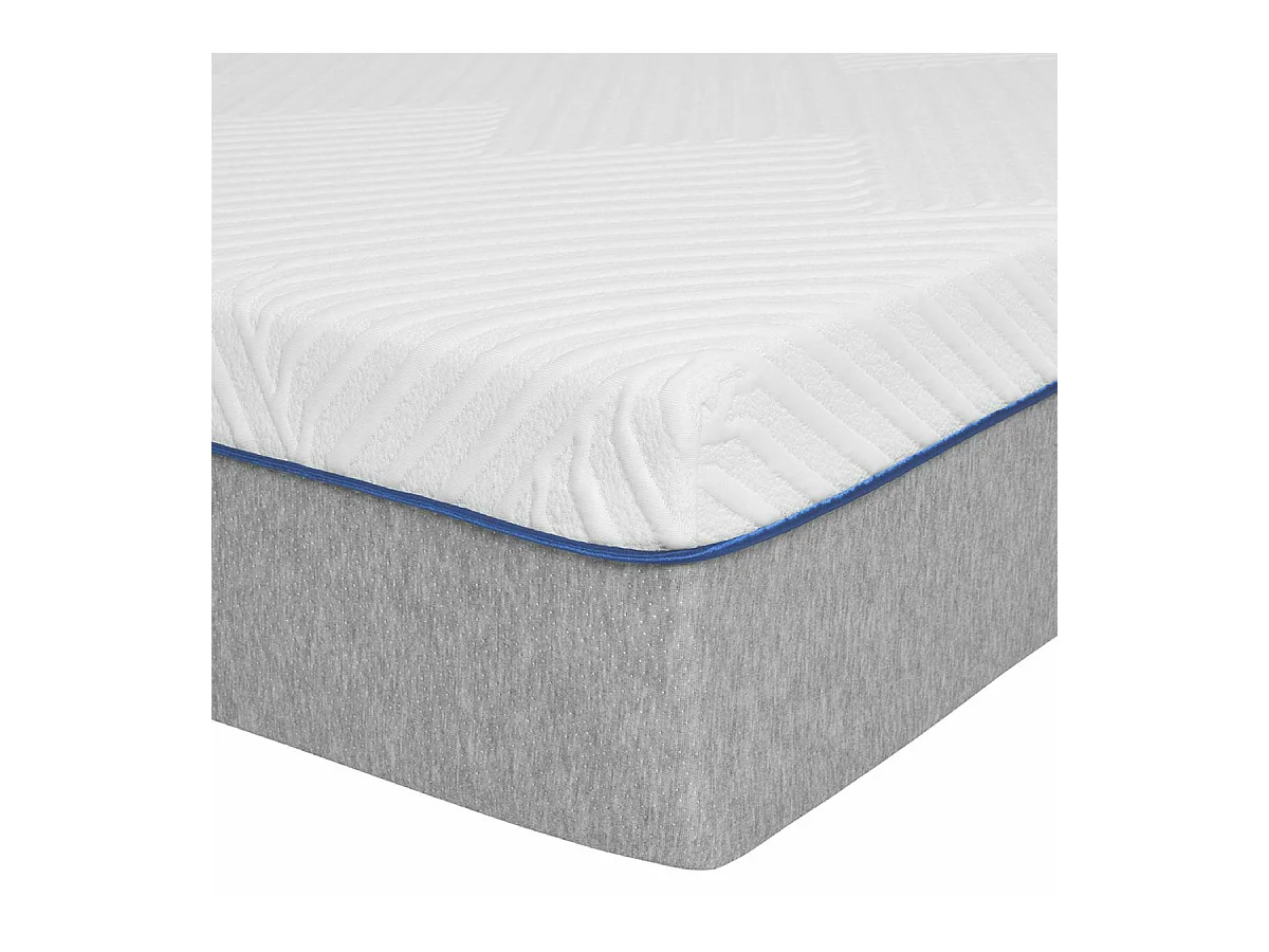 Matelas en ressorts en sachet 140x190 cm ressorts ensachés blanc REVA