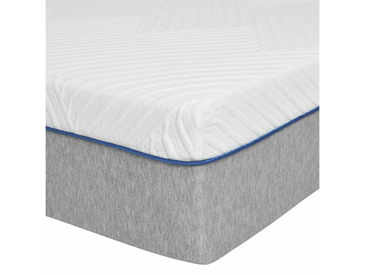 Matelas en ressorts en sachet 140x190 cm ressorts ensachés blanc REVA