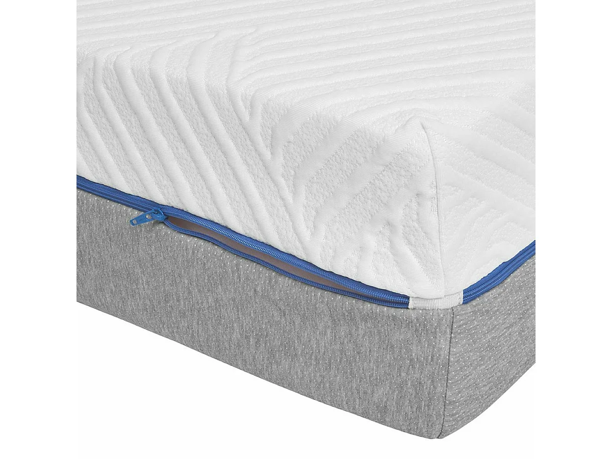 Matelas mousse à mémoire de forme 140x190 cm viscose blanc VERSUS