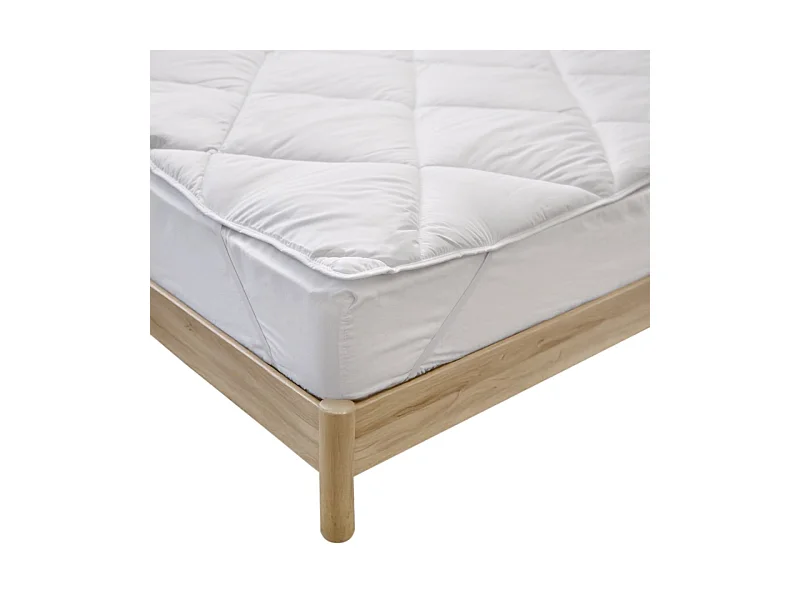 Surmatelas 180x200 cm Confort Anti-acariens Moelleux - Traitement naturel
