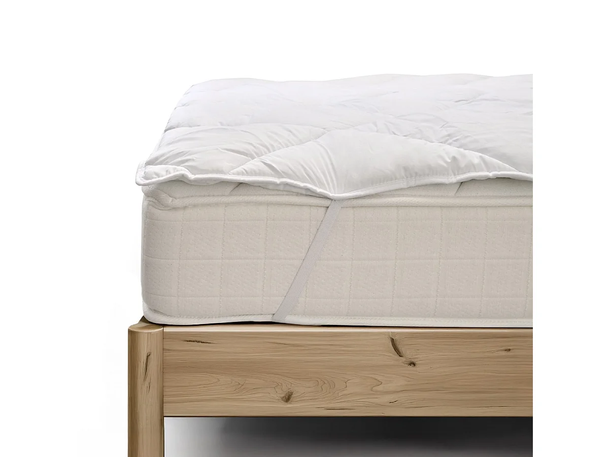 Surmatelas 180x200 cm Confort Anti-acariens Moelleux - Traitement naturel