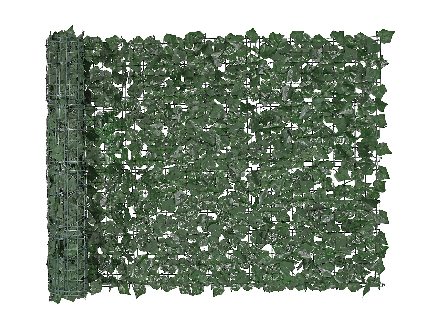 Haie Artificielle SucceBuy 99.06 x 248.92 cm Feuille d'Iierre Artificielle Écran de Clôture de Confidentialité Panneau de Décoration Haie