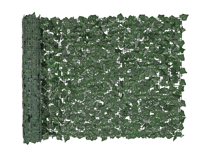 Siepe Artificiale SucceBuy Siepe Decorativa con Foglie di Edera Artificiale 99.06 x 248.92 cm
