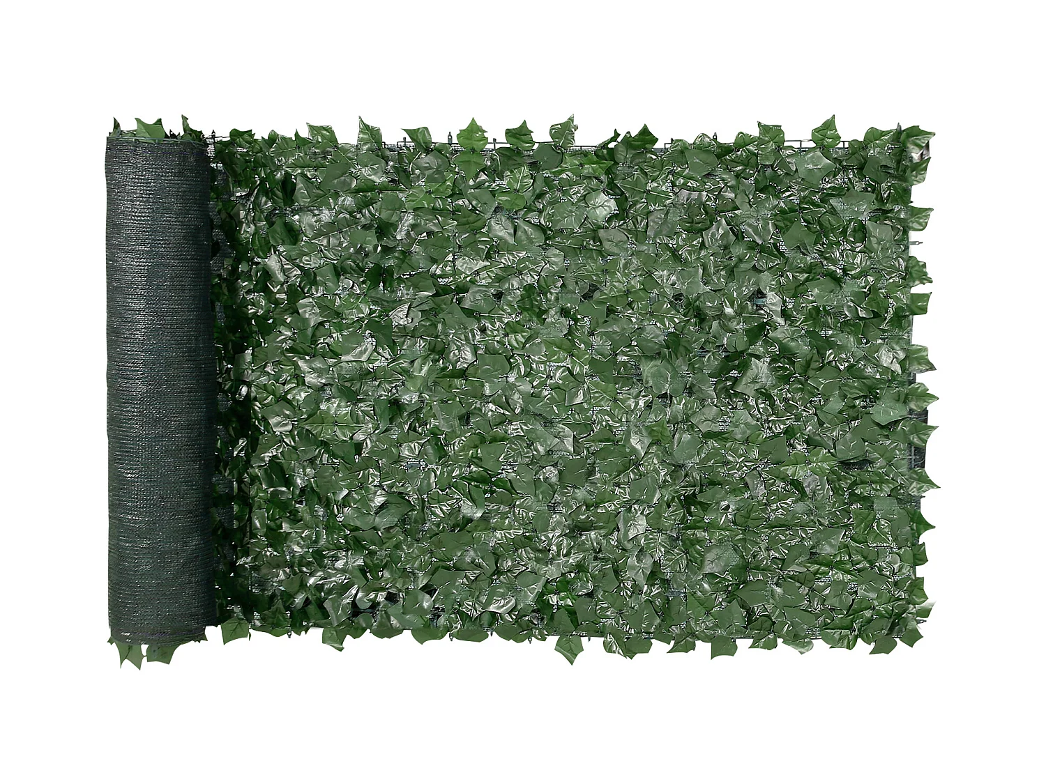 Haie Artificielle SucceBuy Clôture en Feuilles de Lierre Artificielles 99.06 x 248.92 cm avec Support en Tissu Maillé