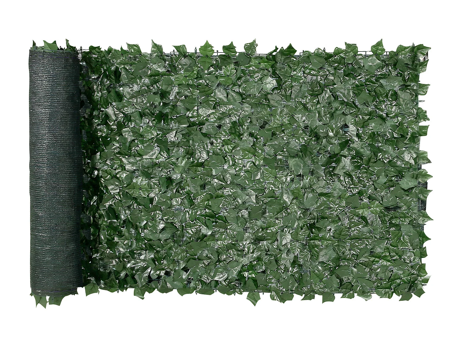 Haie Artificielle SucceBuy Clôture en Feuilles de Lierre Artificielles 99.06 x 248.92 cm avec Support en Tissu Maillé