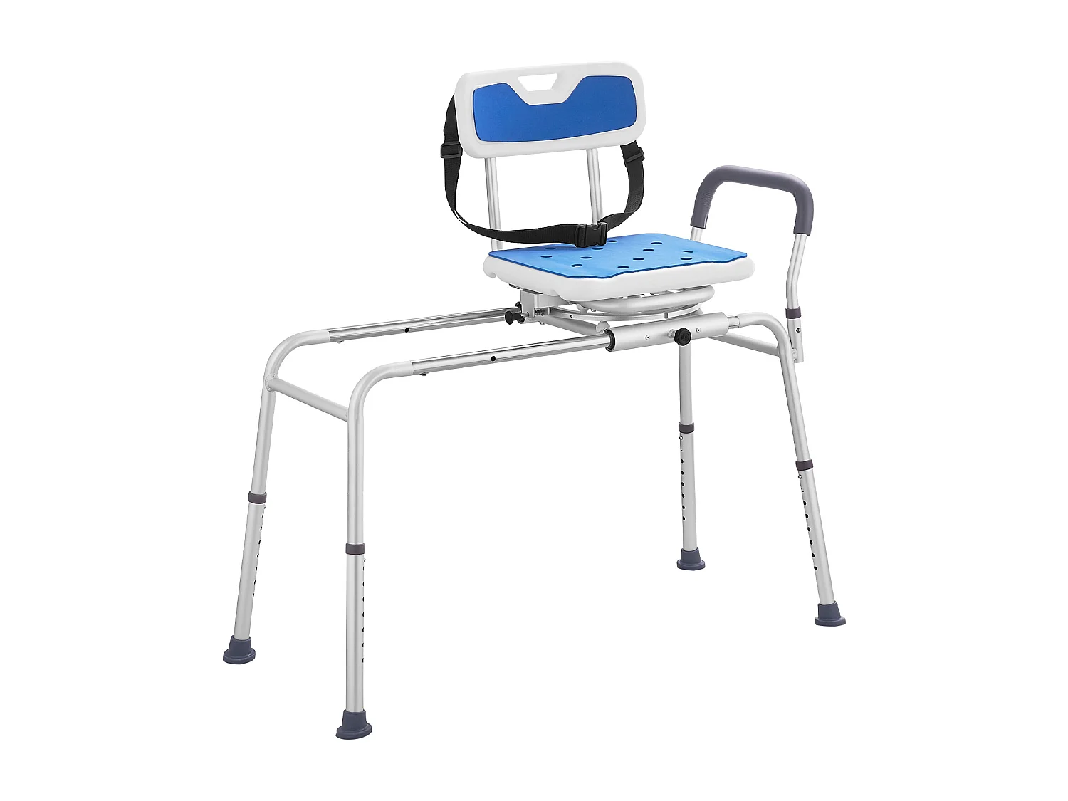 Chaise de Douche SucceBuy Pivotante à 360°,Banc de Transfert de Baignoire Coulissant  Capacité de 181 kg