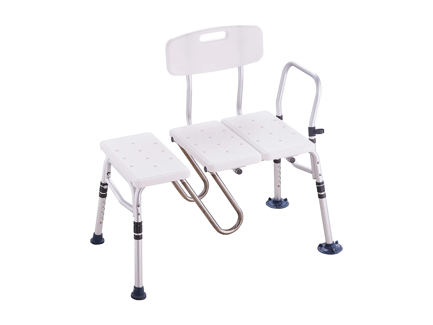 Silla de Ducha SucceBuy, Banco de Transferencia para Bañera, Asiento de Ducha Ajustable, Capacidad de 181 kg