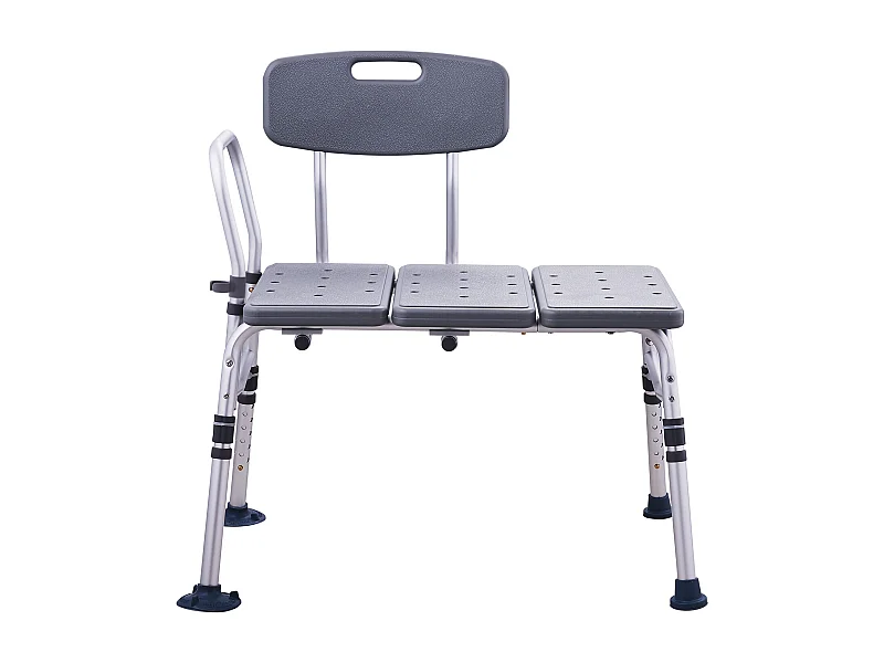 Duschstuhl SucceBuy, Badewannentransferstuhl, Duschsitz mit Umklappbarem Rückenrest, Traglast 181 kg