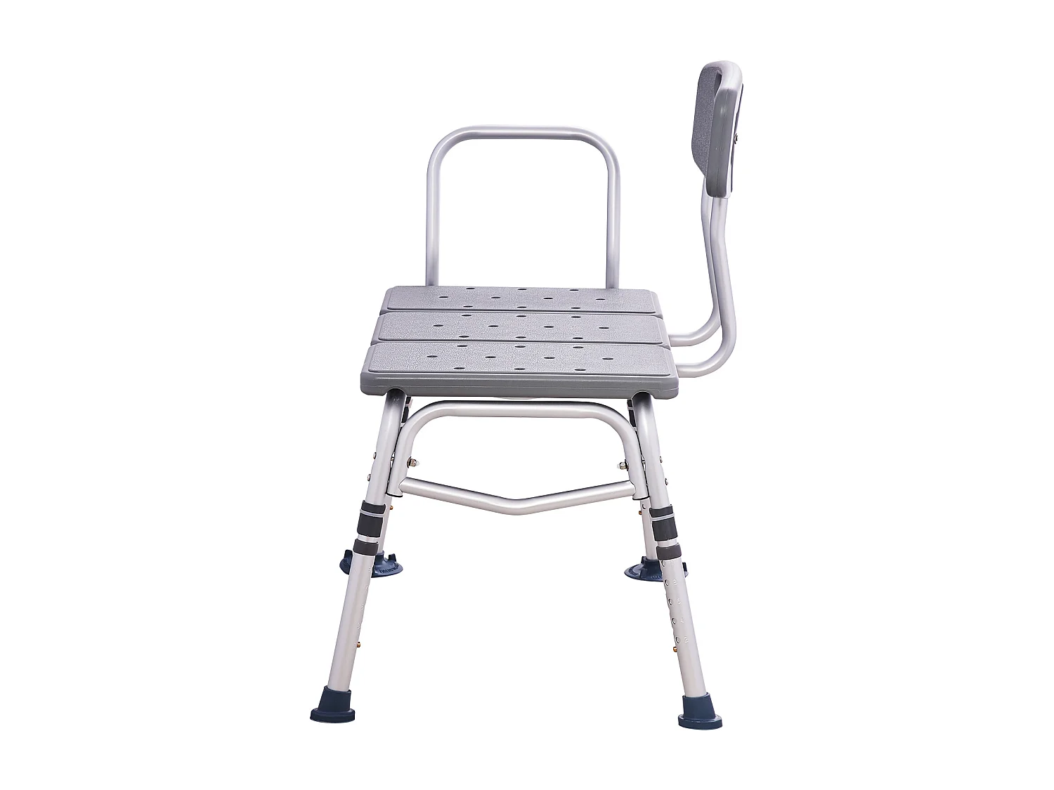 Douchestoel SucceBuy, Badtransferbank, Douchesit met Omklapbaar Rugleuning, Capaciteit 181 kg