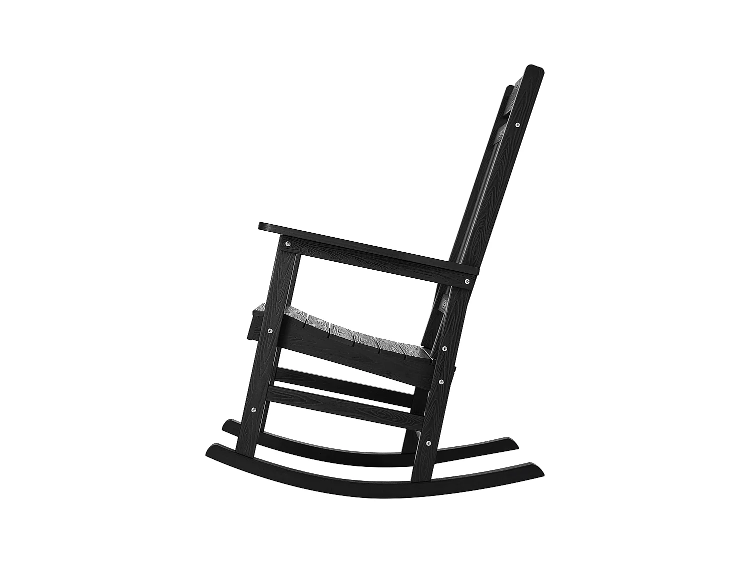 Lot de 2 Chaise à Bascule SucceBuy, 2 Fauteuils à Bascule pour Espaces Extérieurs, Fabriquée en Polystyrène Haute Densité