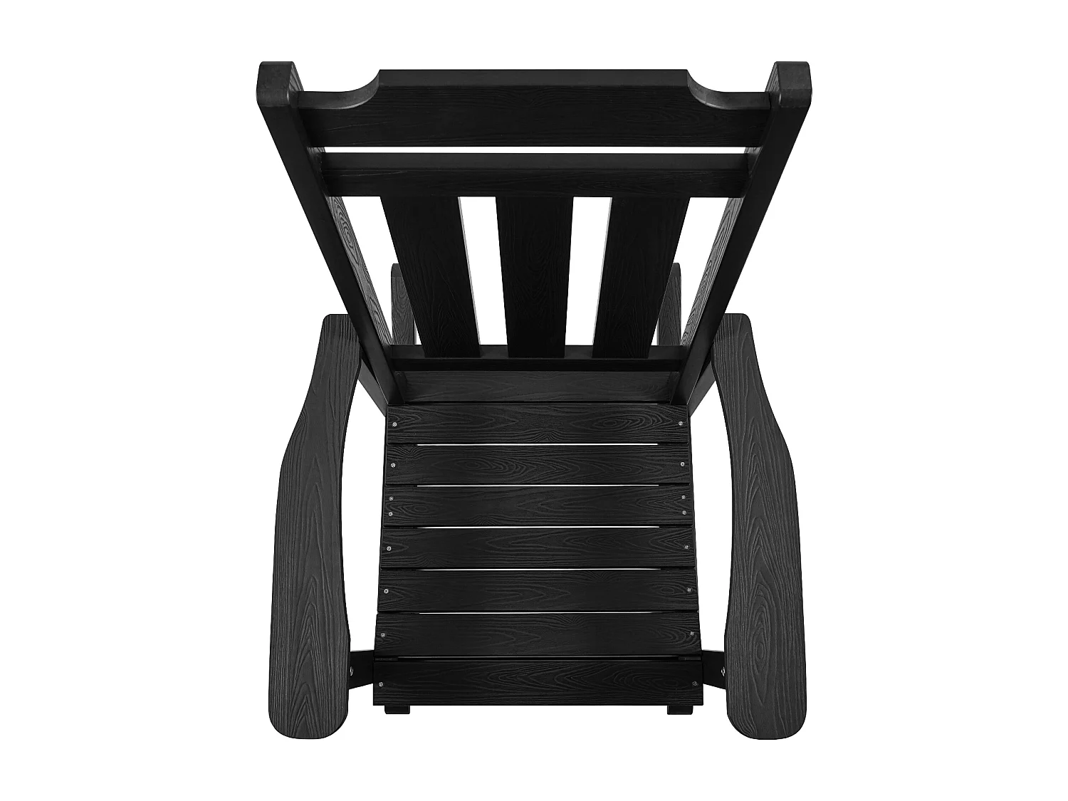 Lot de 2 Chaise à Bascule SucceBuy, 2 Fauteuils à Bascule pour Espaces Extérieurs, Fabriquée en Polystyrène Haute Densité