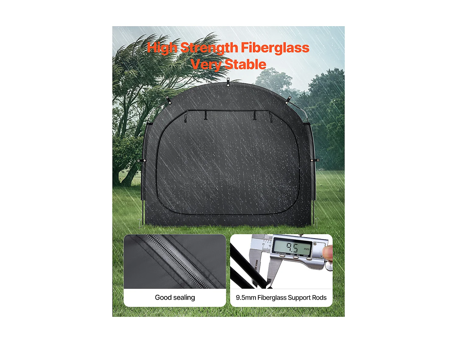 Abri à Vélo Tente D'extérieur Étanche SucceBuy, pour 3 à 4 Vélos – Spacieuse et Durable