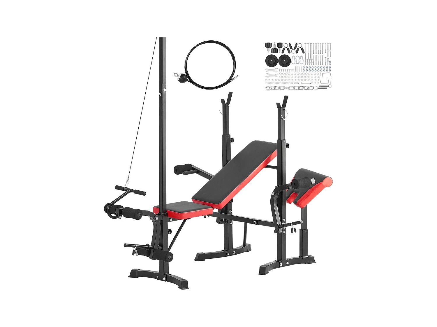 Panca Pesi Regolabile SucceBuy per Allenamento in Palestra a Casa, Panca per Addominali