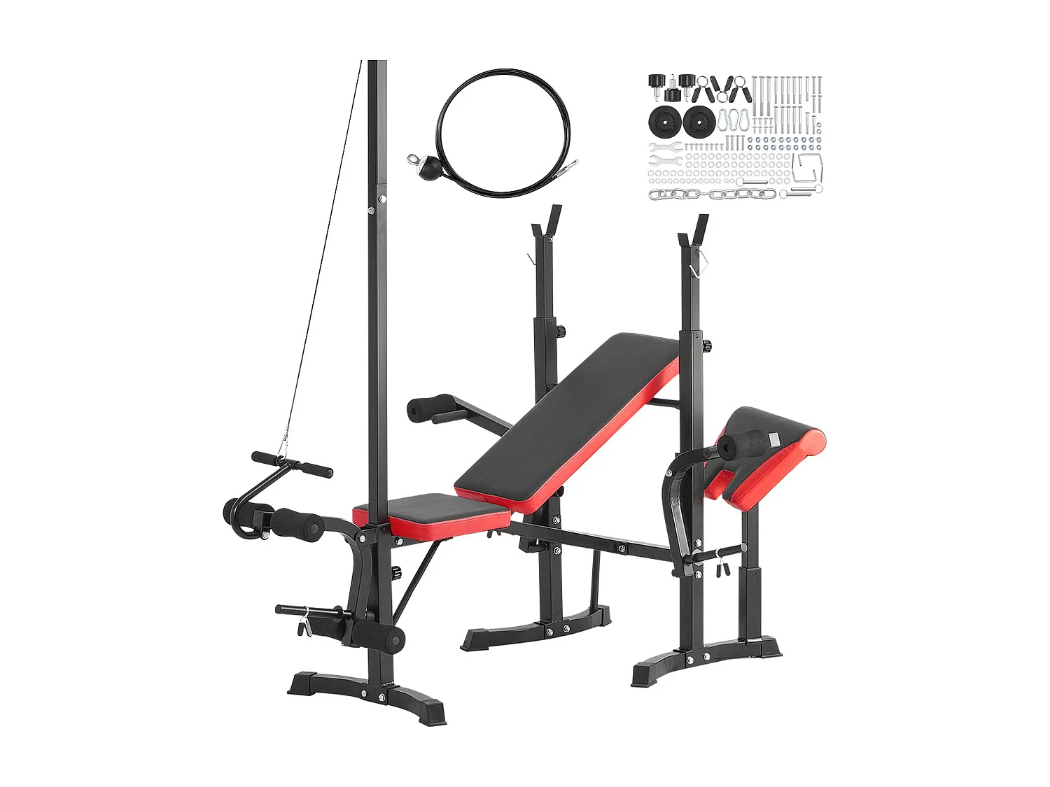 Verstellbare Hantelbank SucceBuy für Training im Home- oder Fitnessstudio, Bauchmuskeltrainingsbank