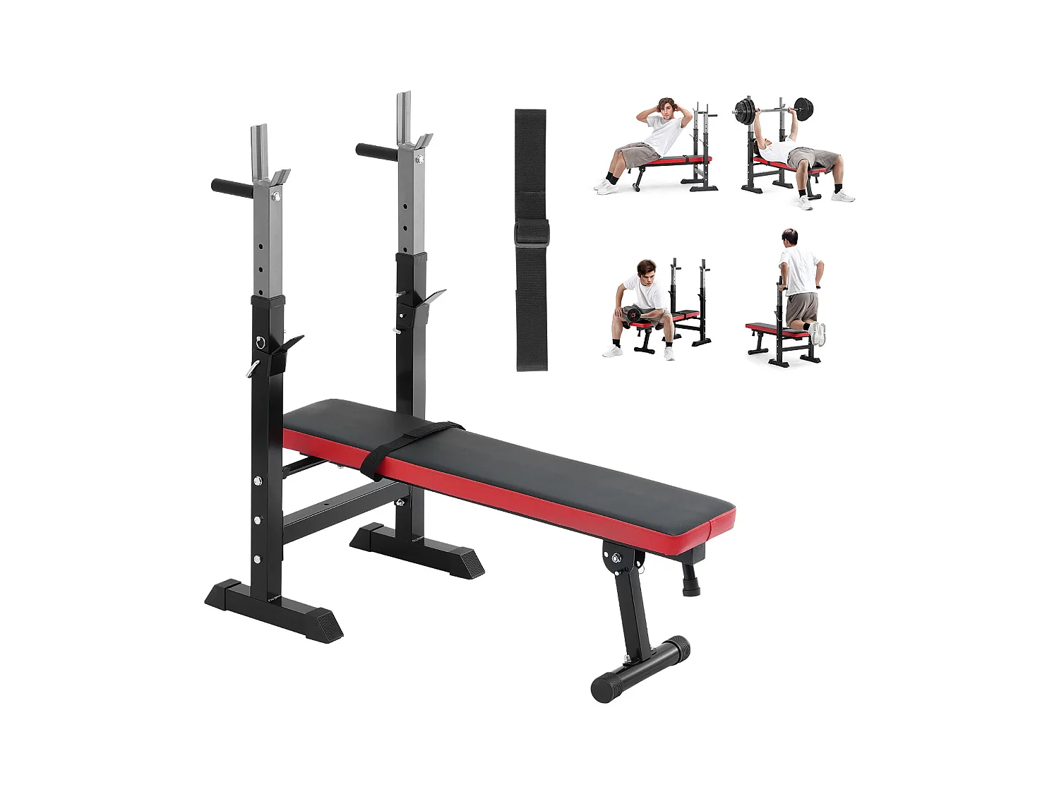 Hantelbank SucceBuy für das Fitnessstudio zu Hause, Verstellbare und Zusammenklappbare für Krafttraining