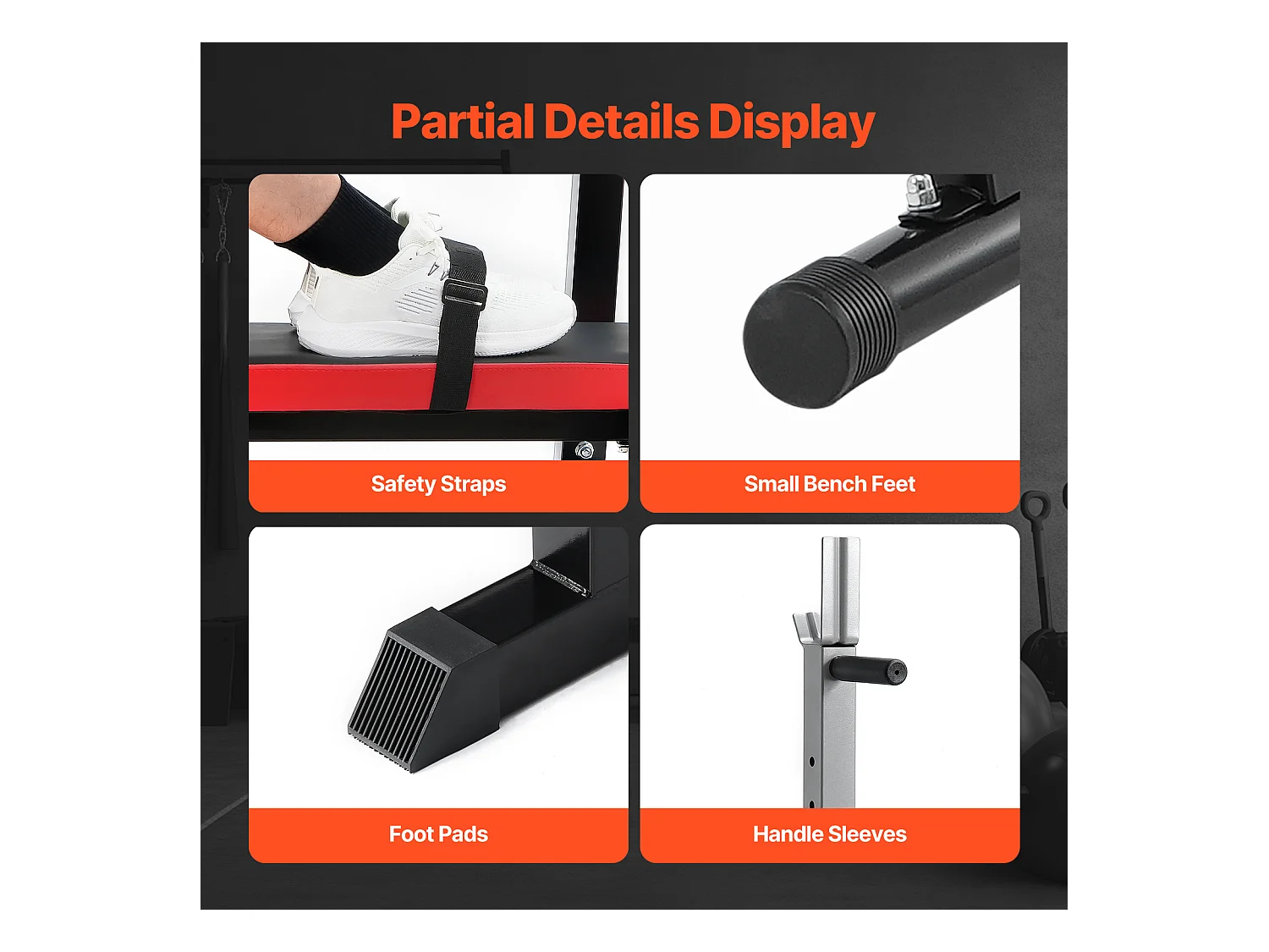 Hantelbank SucceBuy für das Fitnessstudio zu Hause, Verstellbare und Zusammenklappbare für Krafttraining