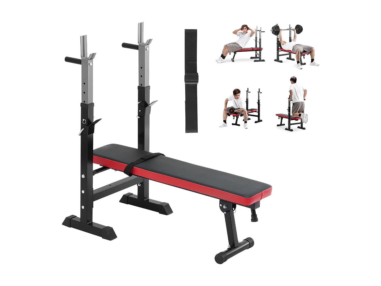 Hantelbank SucceBuy für das Fitnessstudio zu Hause, Verstellbare und Zusammenklappbare für Krafttraining