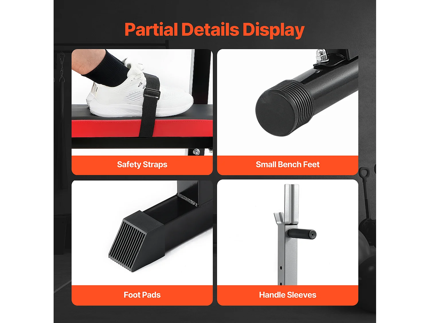 Hantelbank SucceBuy für das Fitnessstudio zu Hause, Verstellbare und Zusammenklappbare für Krafttraining