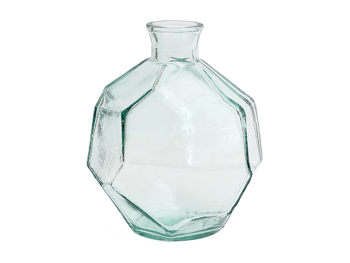 De Round Origami Vaas - Blauw