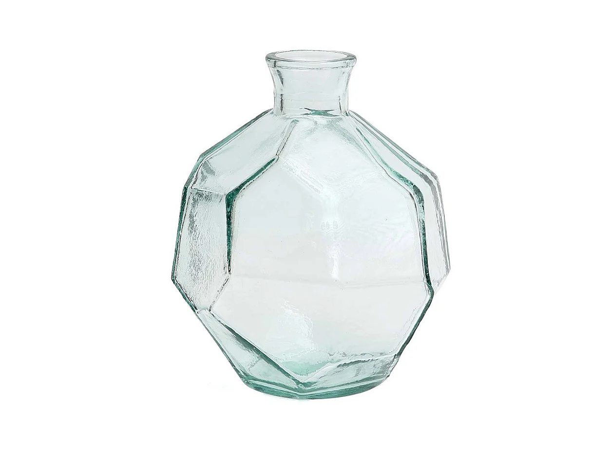 Le Vase Round Origami - Bleu