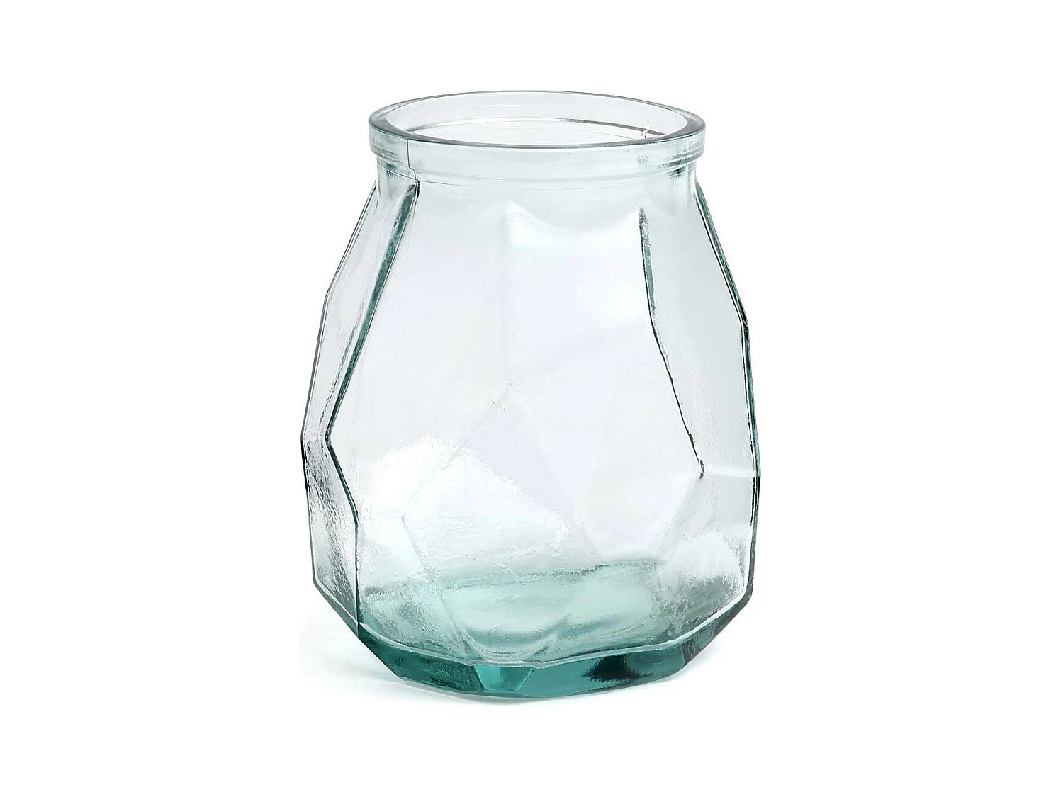 Le Vase Wide Origami - Bleu