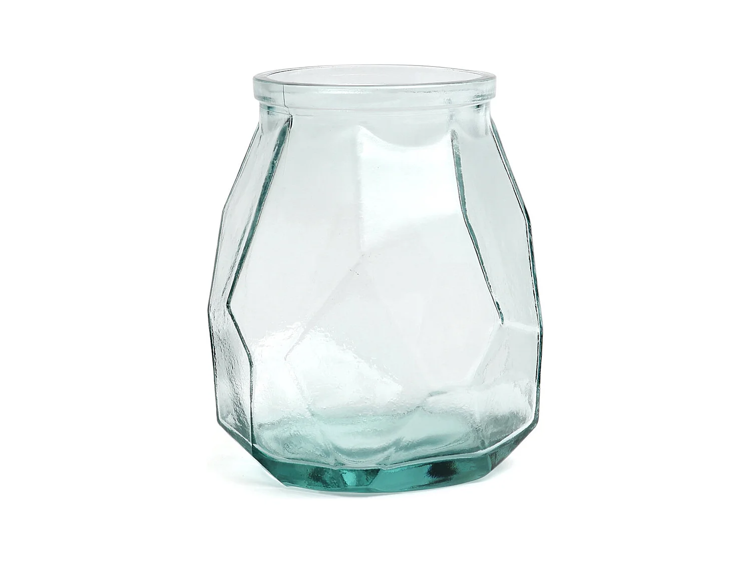 Le Vase Wide Origami - Bleu