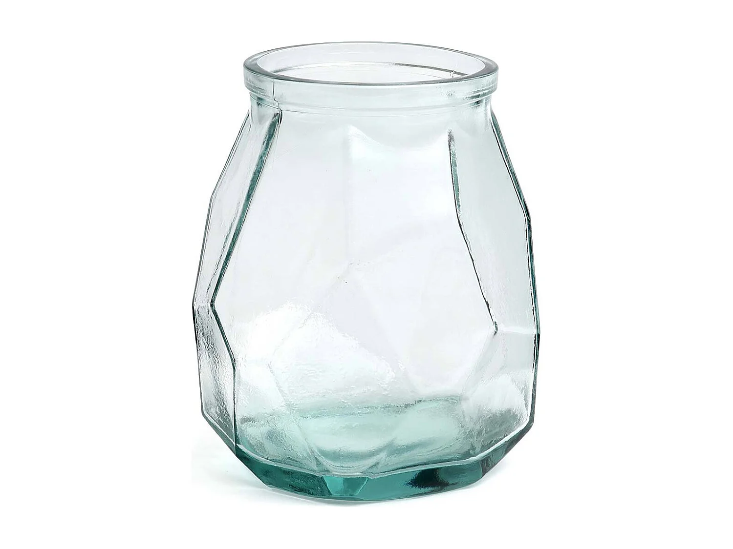 Le Vase Wide Origami - Bleu