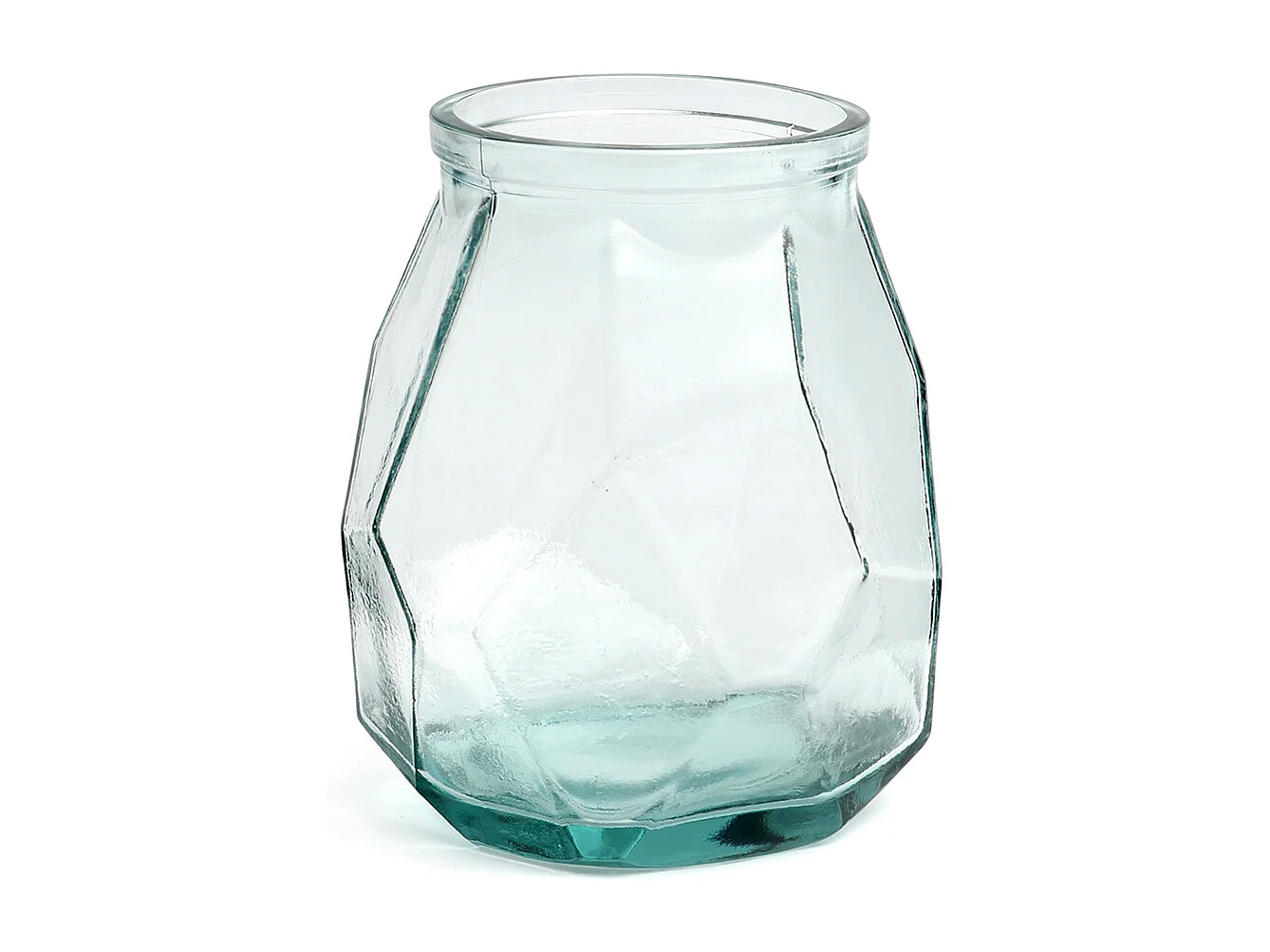 De Wide Origami Vaas - Blauw