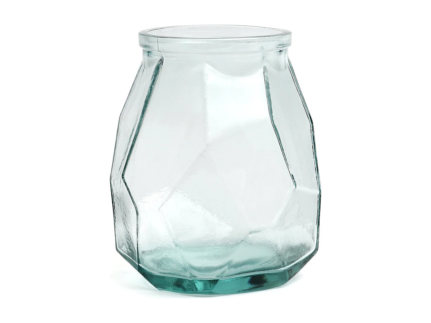 De Wide Origami Vaas - Blauw