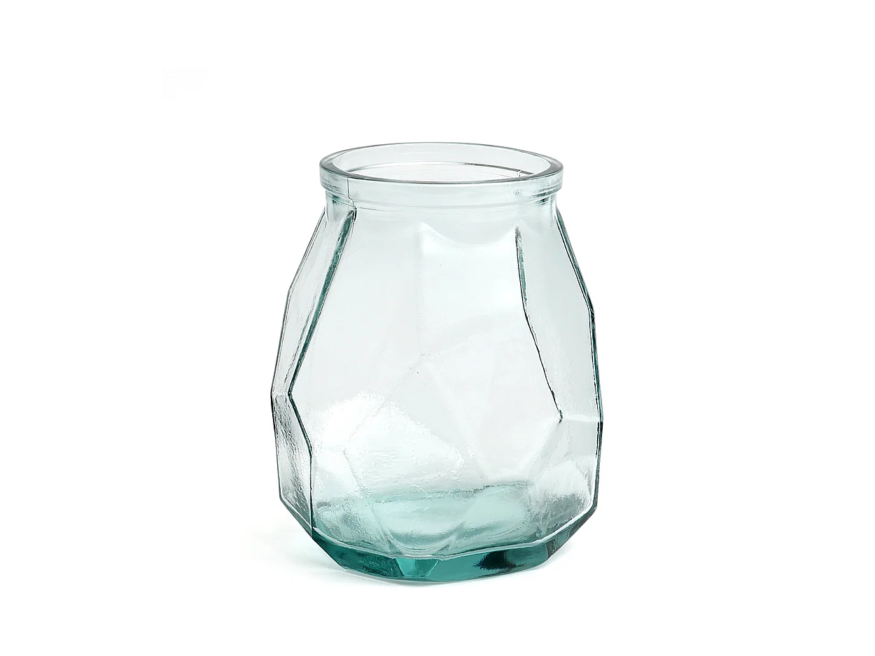 Le Vase Wide Origami - Bleu