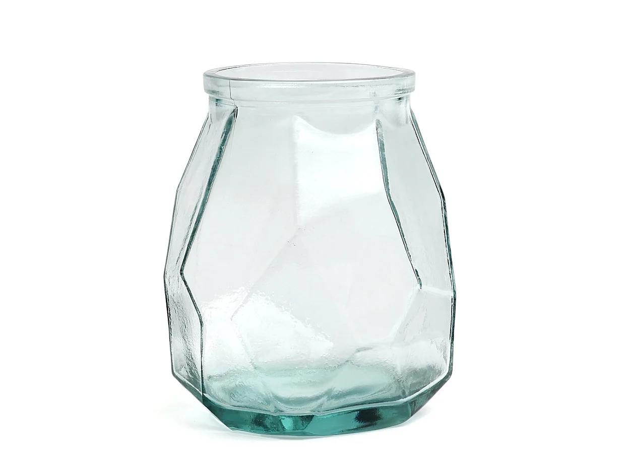 Le Vase Wide Origami - Bleu