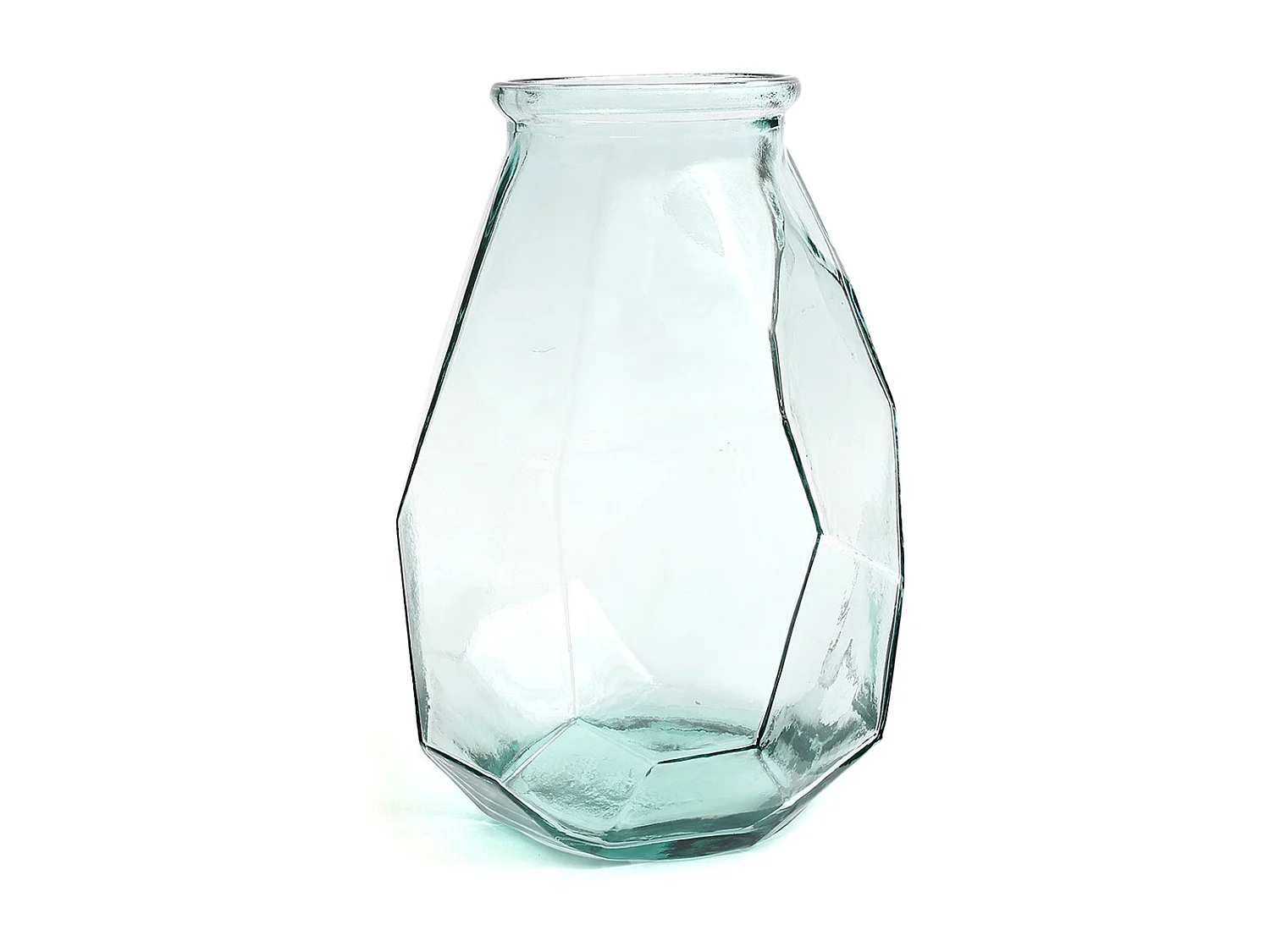 Le Vase Long Origami - Bleu