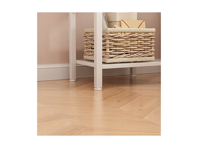 Nachttisch, Schrank mit Schublade, weiß, für das Schlafzimmer