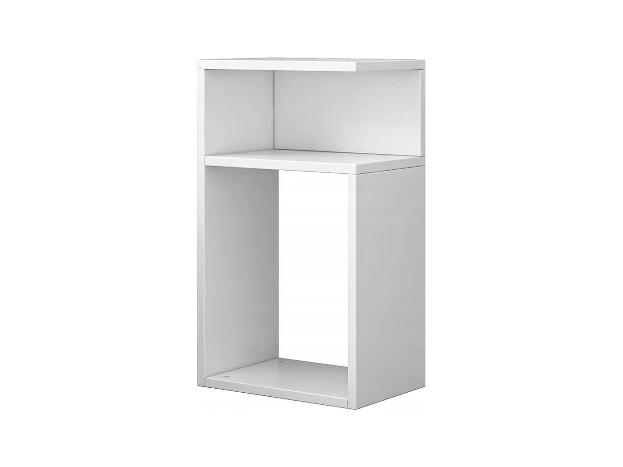 Table de chevet, blanche, pour chambre et salon, moderne