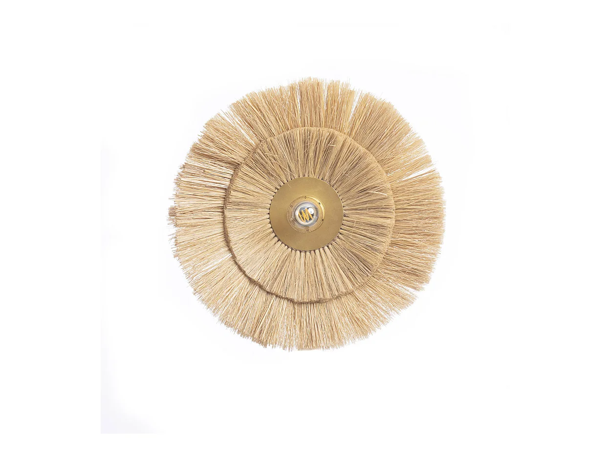 La Double Peine Applique Murale - Or Naturel - M