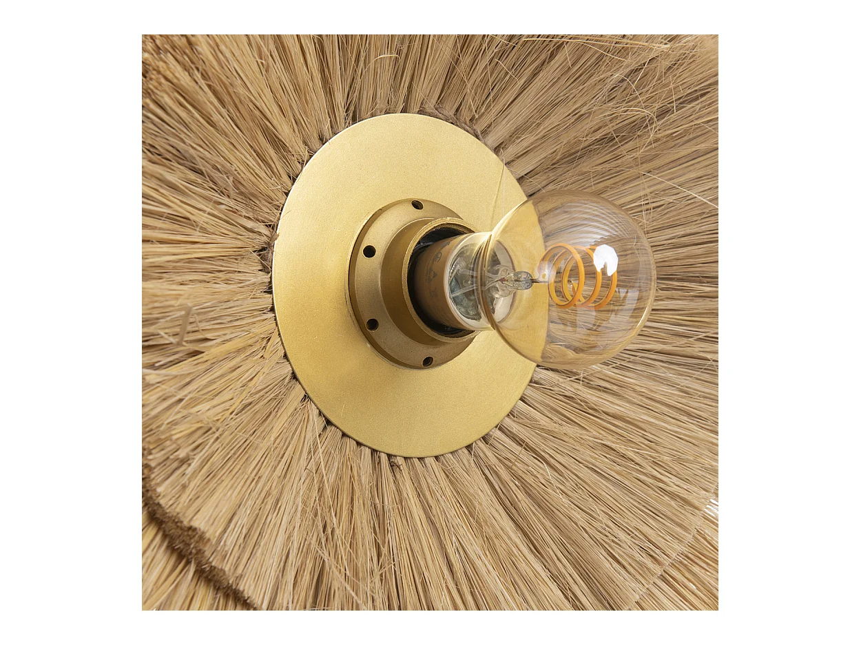 La Double Peine Applique Murale - Or Naturel - M