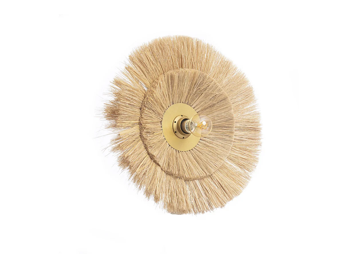 La Double Peine Applique Murale - Or Naturel - M