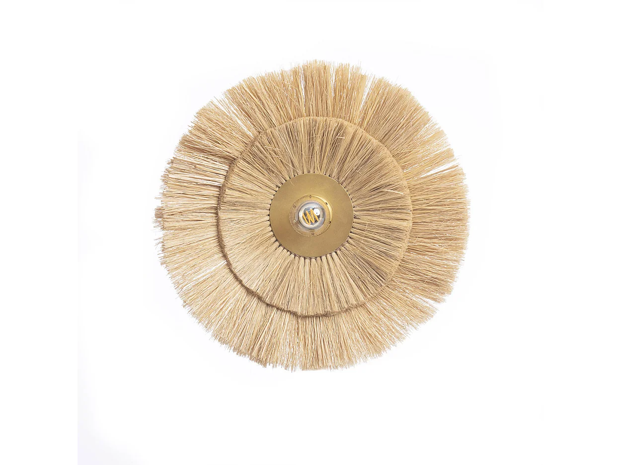 La Double Peine Applique Murale - Or Naturel - M