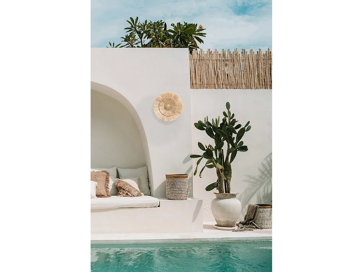 La Double Peine Applique Murale - Or Naturel - M