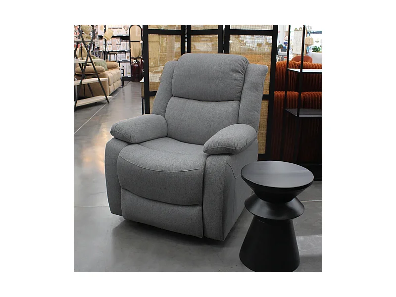 Fauteuil relax électrique inclinable gris foncé David