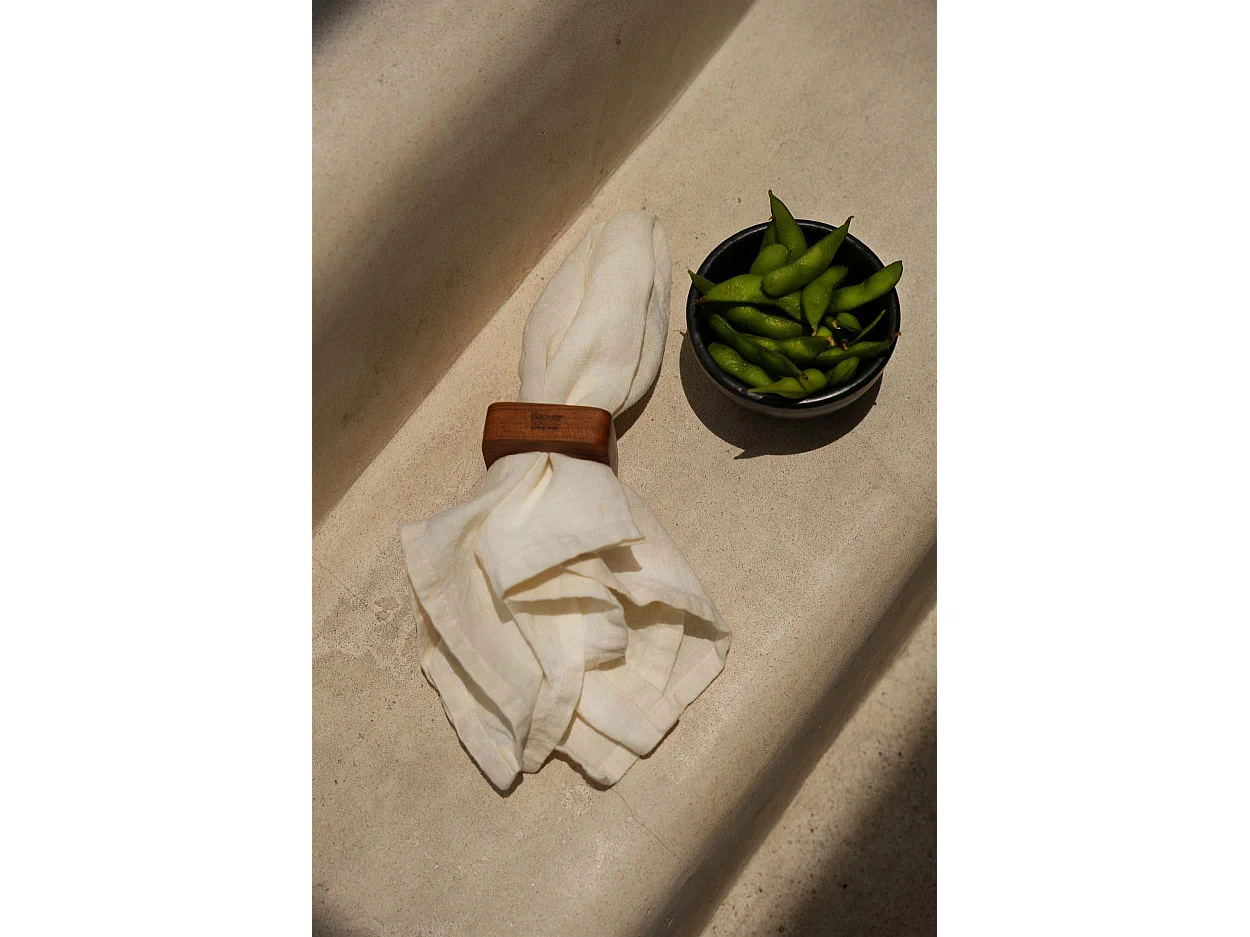 Het Linnen Servet - Wit - Set Van 4