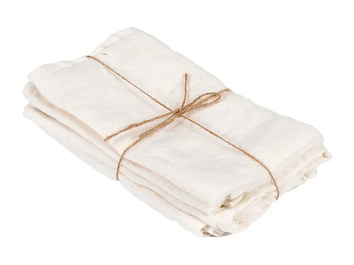 Het Linnen Servet - Wit - Set Van 4