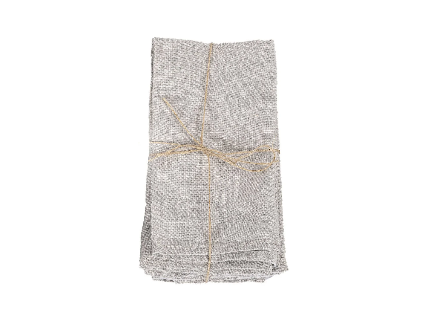 La Serviette En Lin - Beige - Set De 4