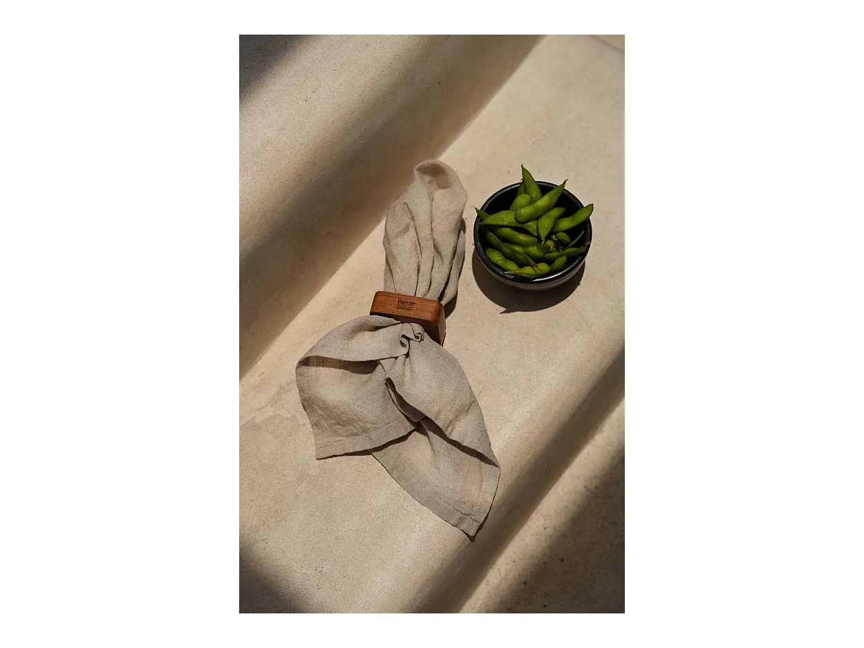 La Serviette En Lin - Beige - Set De 4