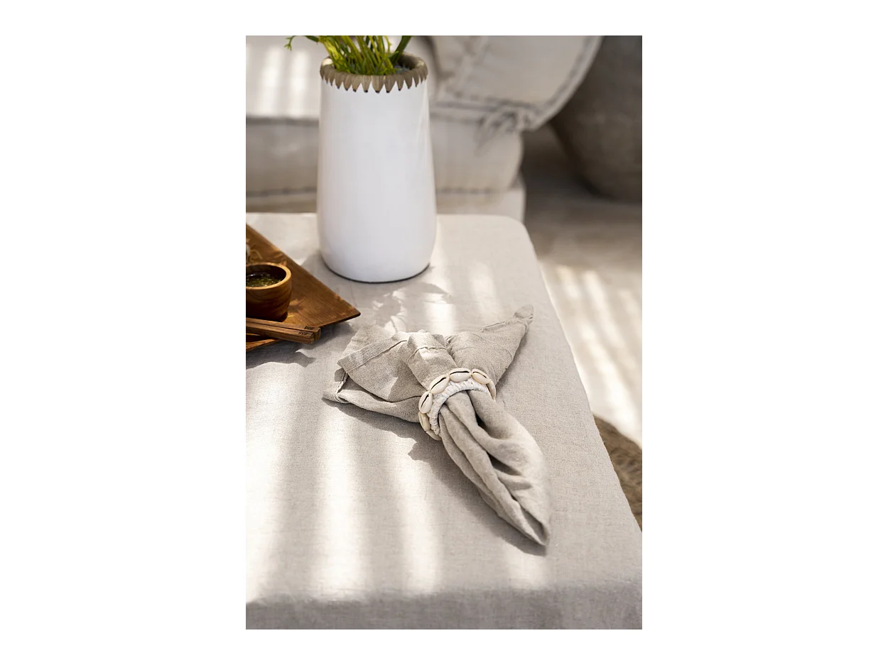 La Serviette En Lin - Beige - Set De 4