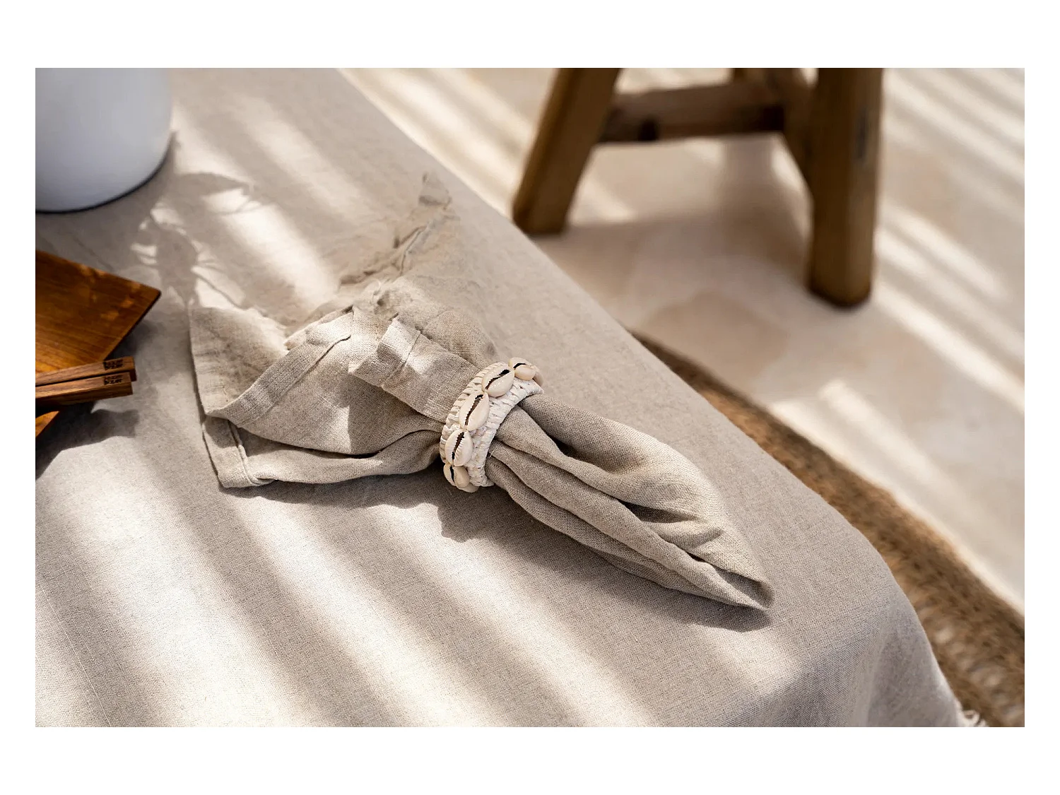 La Serviette En Lin - Beige - Set De 4