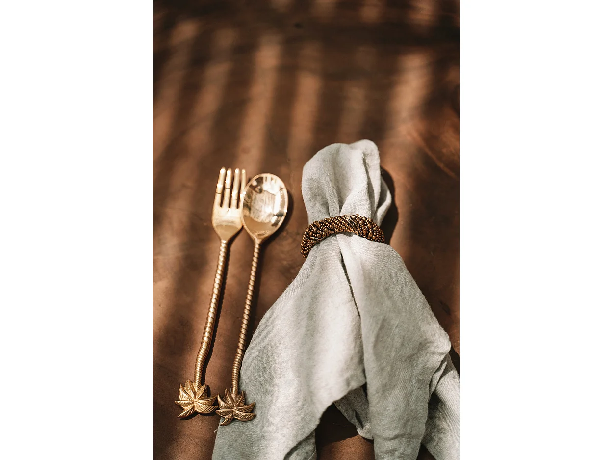 La Serviette En Lin - Beige - Set De 4