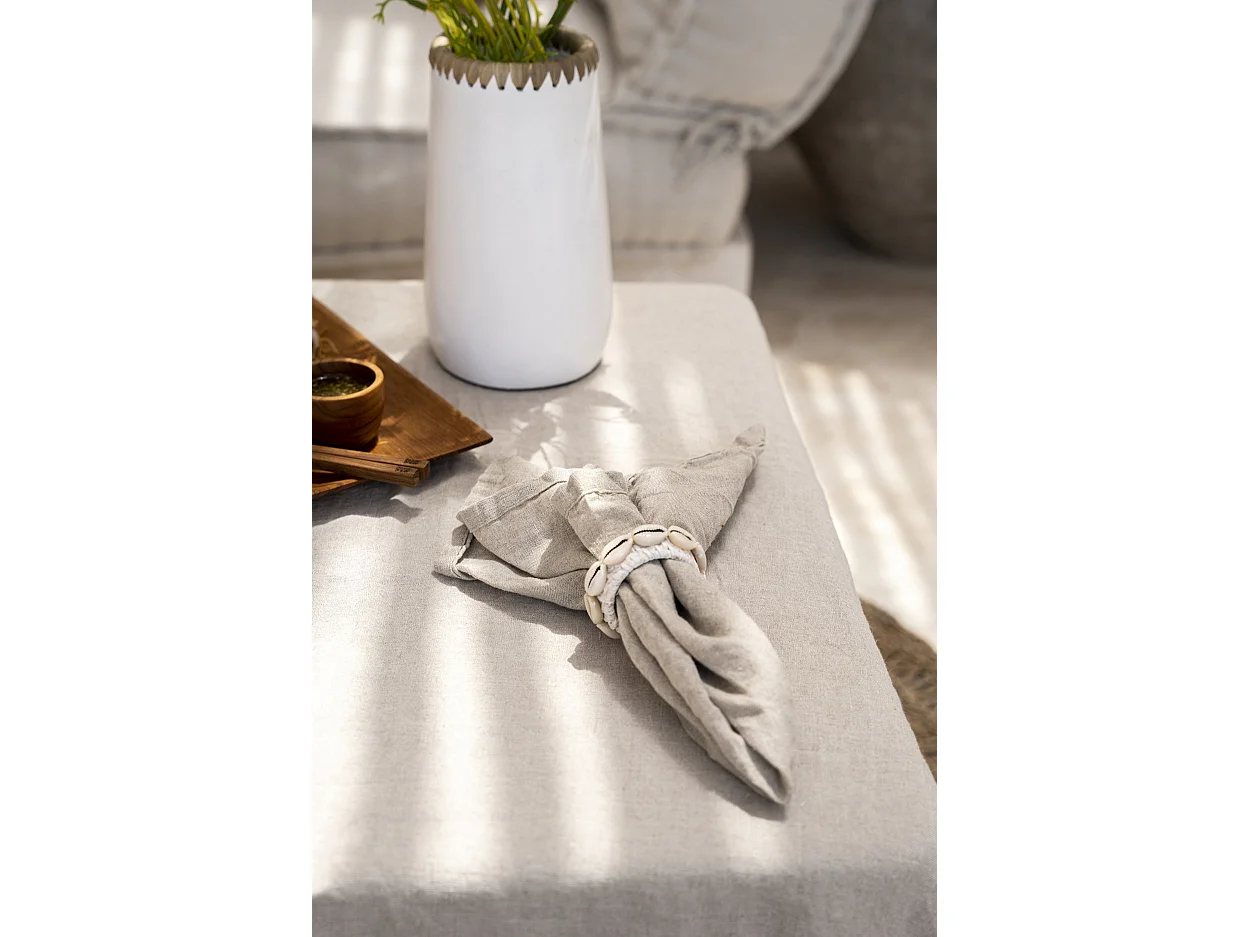 La Serviette En Lin - Beige - Set De 4