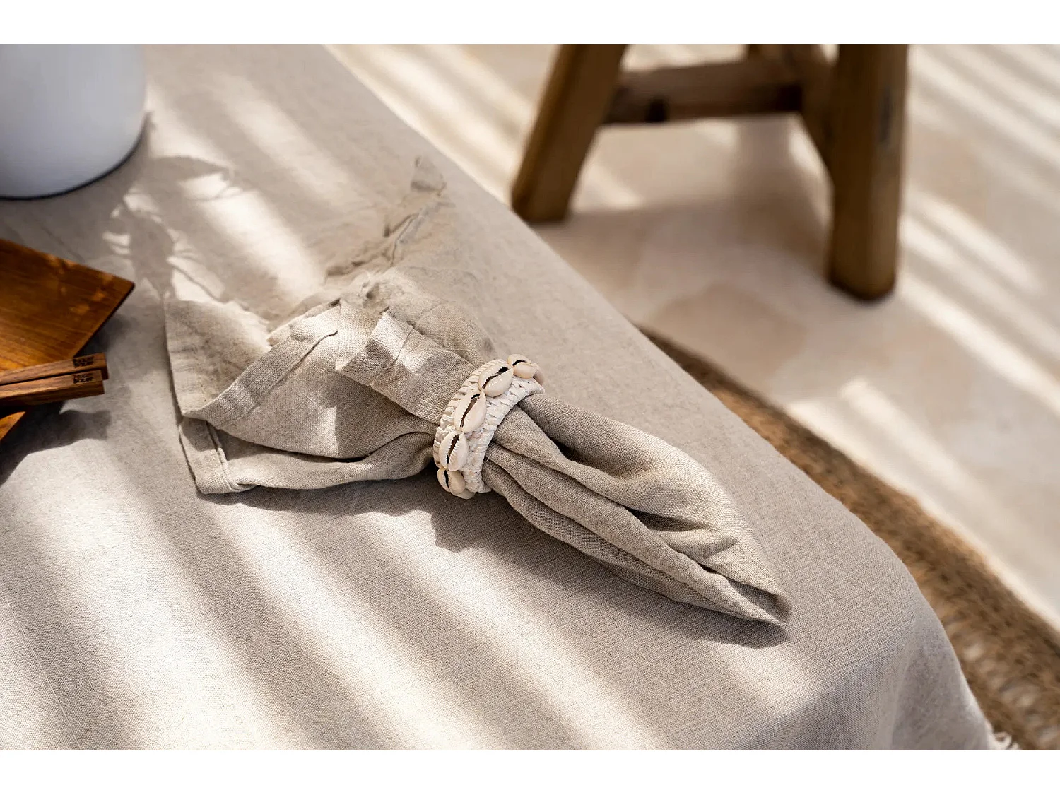 La Serviette En Lin - Beige - Set De 4